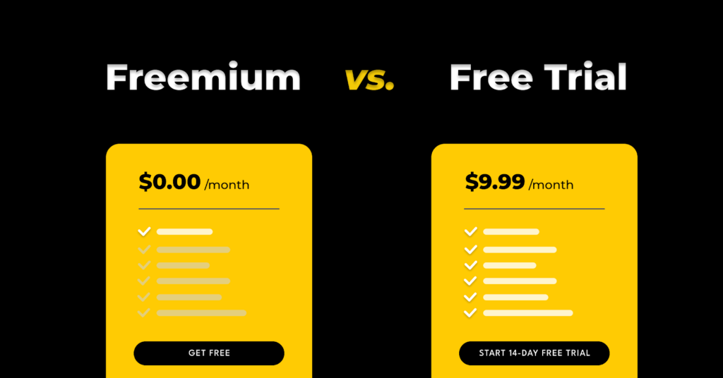 Freemium vs Free Trial SaaS